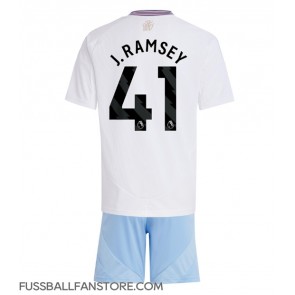 Aston Villa Jacob Ramsey #41 Replik Auswärtstrikot Kinder 2024-25 Kurzarm (+ Kurze Hosen)